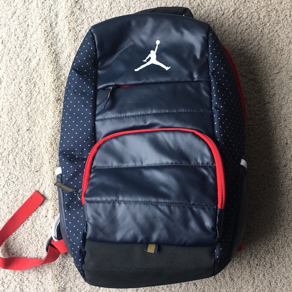 blue jordan backpack